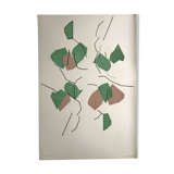 André beaudin, untitled, 1970. original lithograph signed in pencil