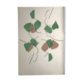 André beaudin, untitled, 1970. original lithograph signed in pencil