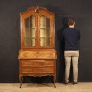 Élégante vitrine italienne à double corps des années 1950