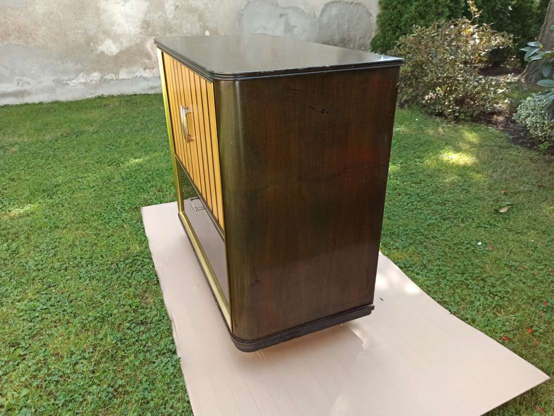 Mid-Century roller shutter cabinet, 1960s / 1970s