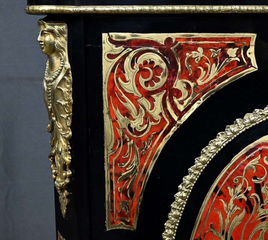Boulle marquetry side table, Napoleon III period – mid 19th century