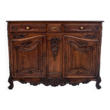 Commode ancienne sur pattes de lion, Europe occidentale, vers 1880. Après rénovation.