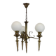 Brass Art Deco Candlestick, 1930s, Czechoslovakia