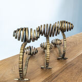 Lot of art deco hammered patères