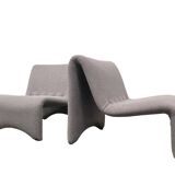 Set of 2 lounge chairs, 1970s