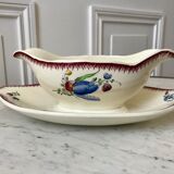 Saucière Villeroy & Boch La Louvière Belgian manufacture in Iron Earth early twentieth century