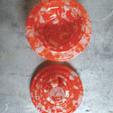 Glass candy maker style Bohemian Czech spatter glass