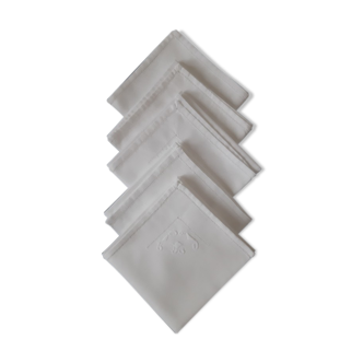 Lot de 5 serviettes anciennes