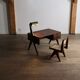 Bureau Pierre Jeanneret avec lampe intégrée, Chandigarh, années 1950