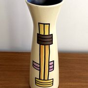 VEB Haldensleben 3148B Diabolo Vase - East German GDR Mid-Century Modern Cylindrical Design