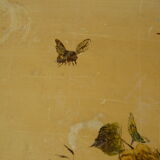 Large napoleon III bamboo floral decoration