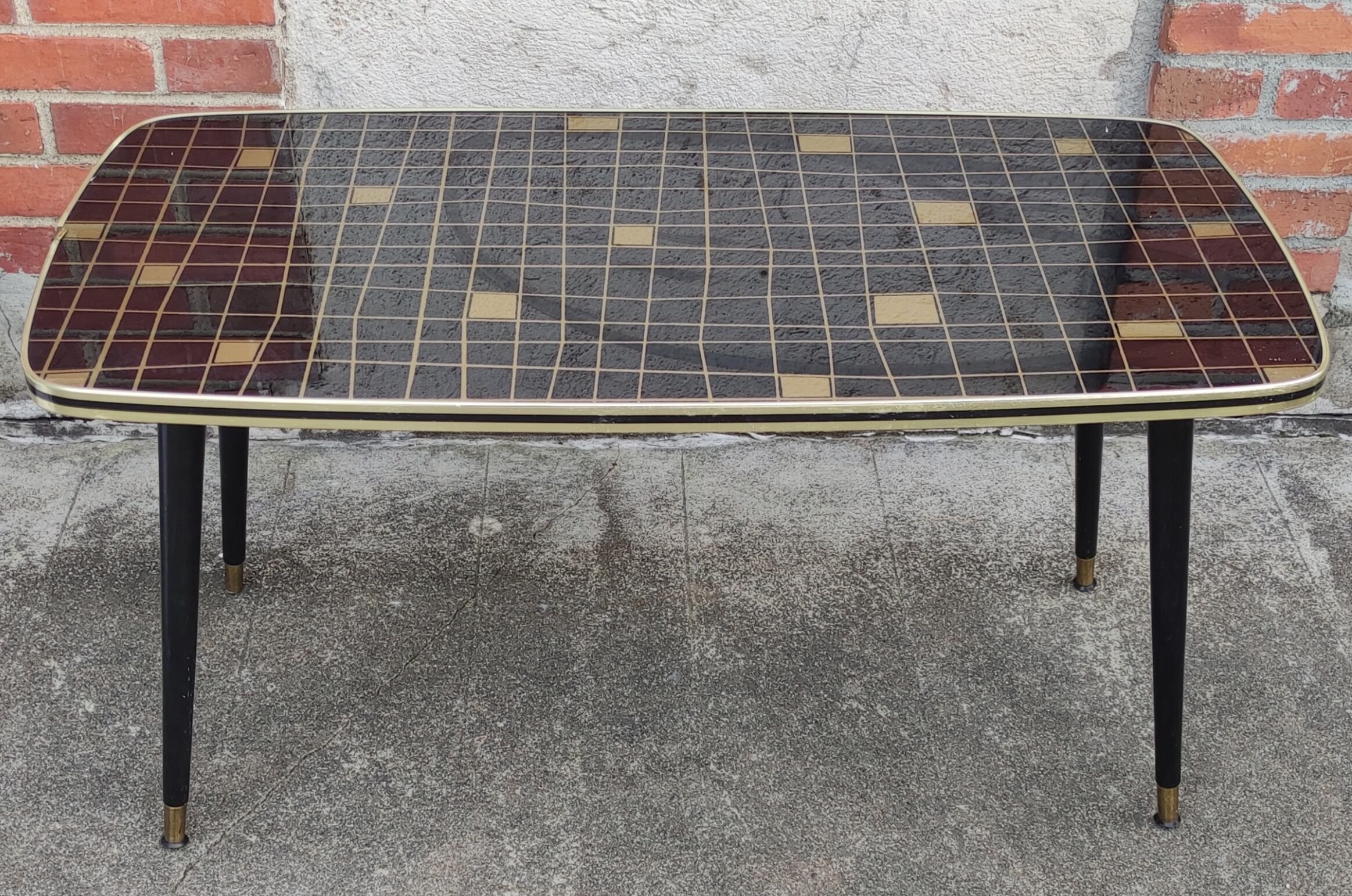 Table basse design années 1960