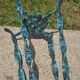 Handcrafted wrought iron chair