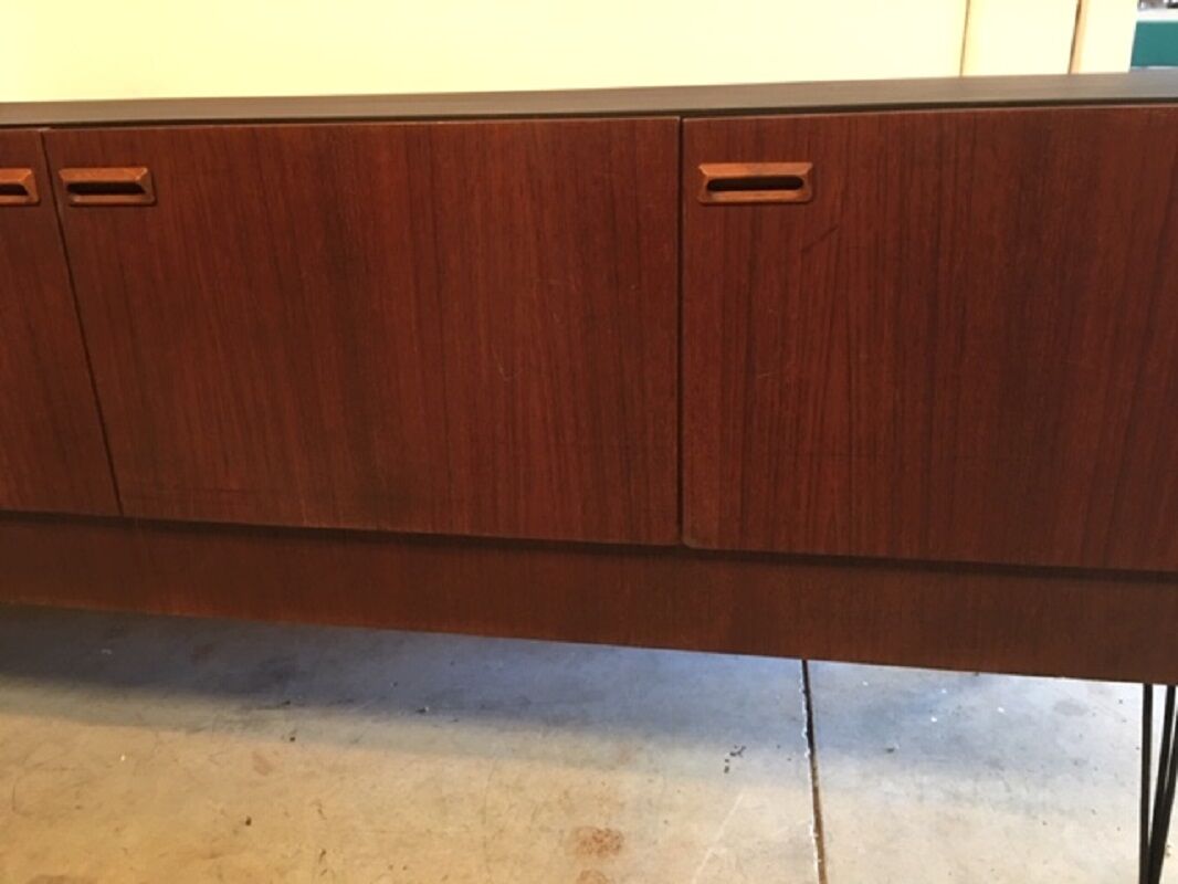 Enfilade vintage scandinave pieds eiffel 1960's