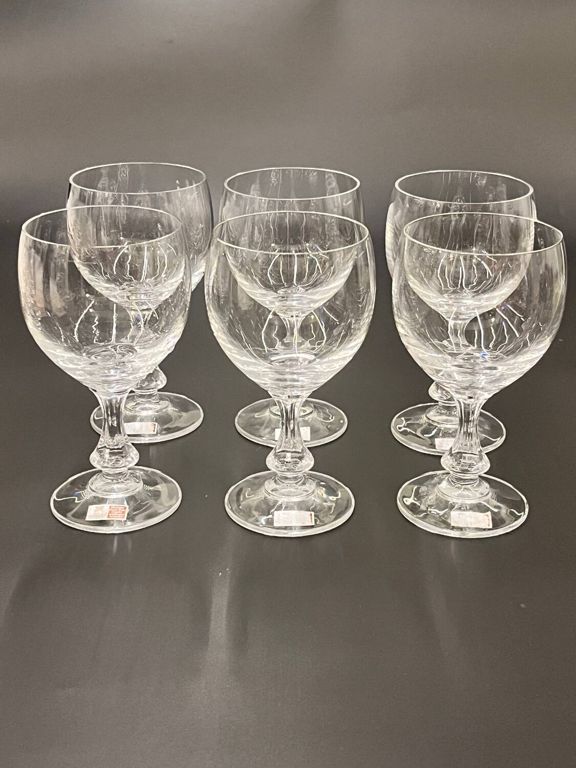 Set of 6 Spiegelau crystal glasses