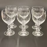 Set of 6 Spiegelau crystal glasses