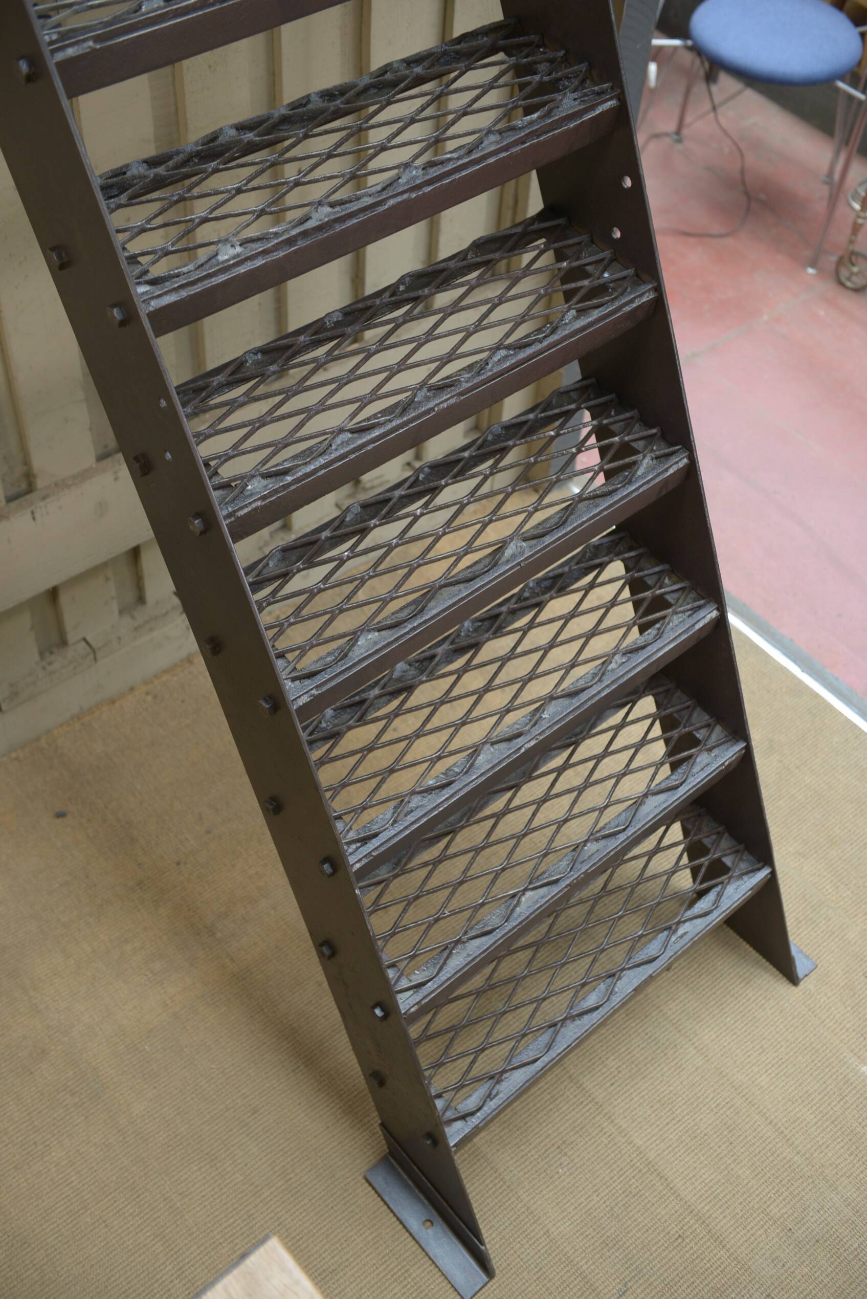 Escalier d'usine en acier 1940