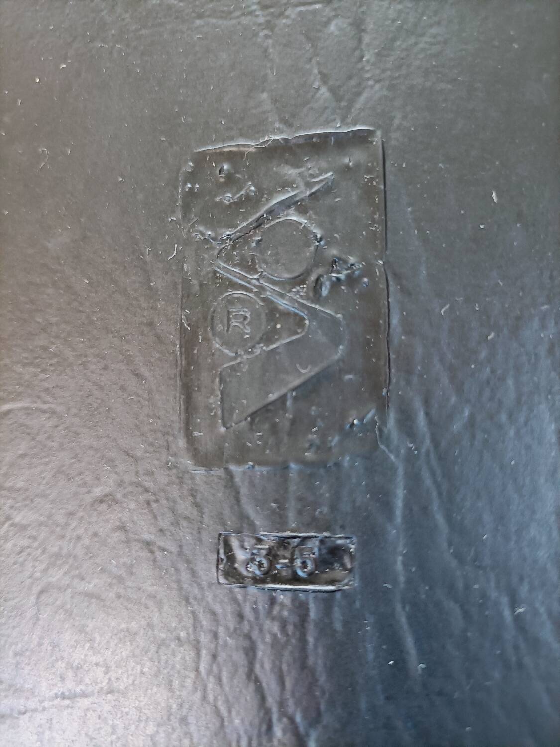 Seventies leatherette cantilever chair