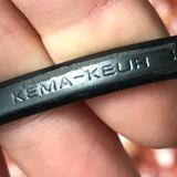 Flexible brushed steel desk lamp Kema Keur Germany vintage