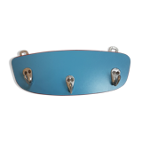 Patère porte-torchons en formica bleu