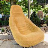 Space age mustard armchair