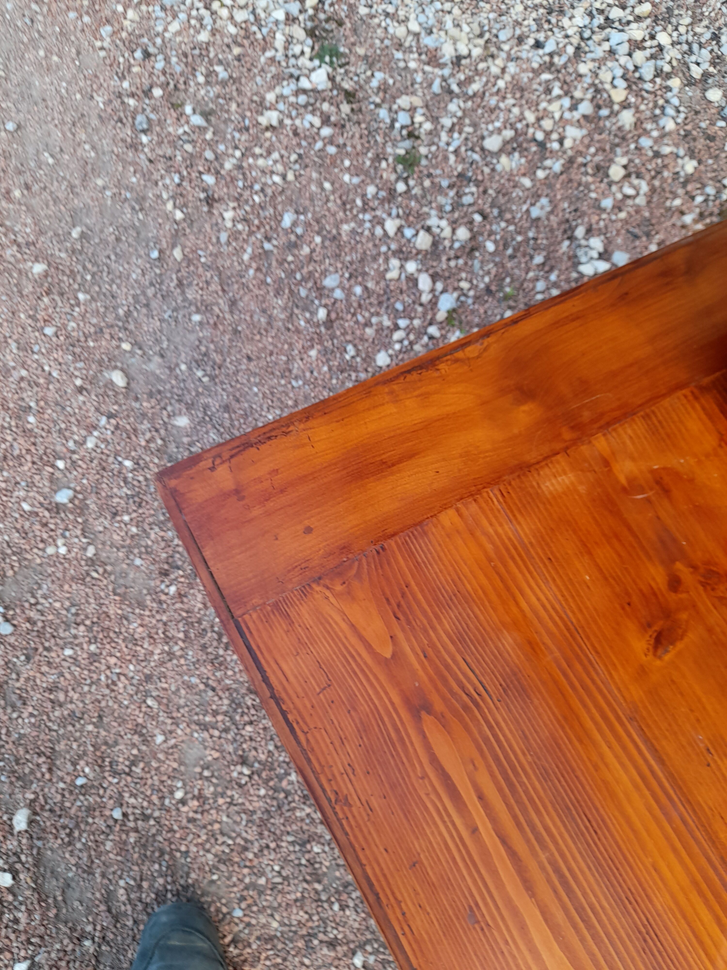 Rustic farm coffee table 3 drawers -1m72