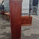 Empire style mahogany and mahogany veneer display case