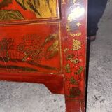 Vintage red lacquer sideboard, China