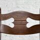 Set of 4 1950s chairs in oak with woven seats.