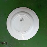 Six antique flat plates from Digoin Sarreguemines.