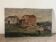 Castle of the Cathar country, oil on old canvas