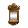 Golden Wooden Mirror with Winged Animal Decorations - Late 19th Century