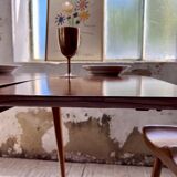 Vintage teak table with extensions, Denmark, 1960