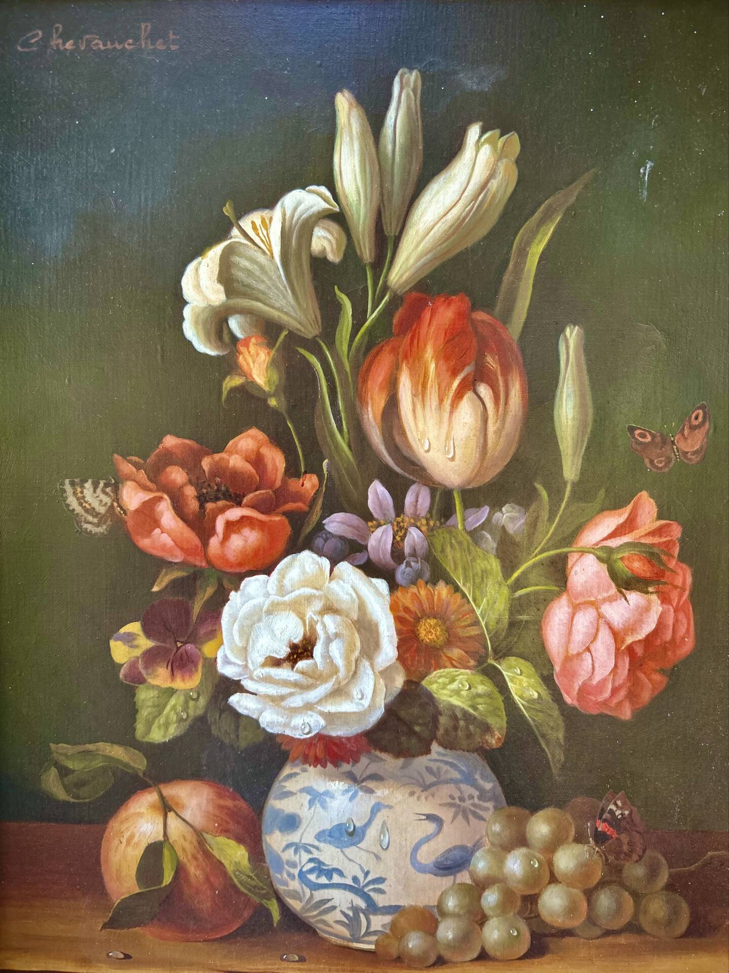 Oil on canvas FLOWER BOUQUET