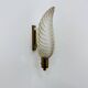 Art Deco brass and glass sconce by Ezan, France, 1940s
