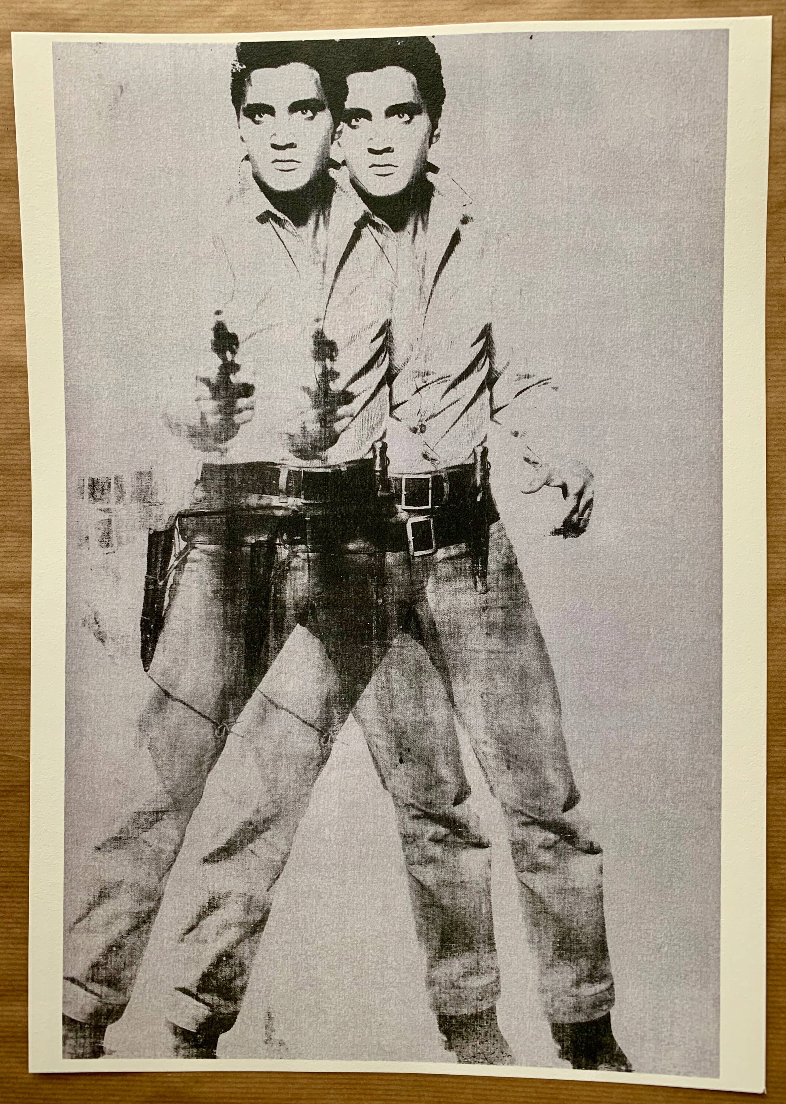 Pop art original vintage reissue poster by andy warhol “double elvis 1963”
