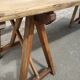 Farm or workshop table on trestles