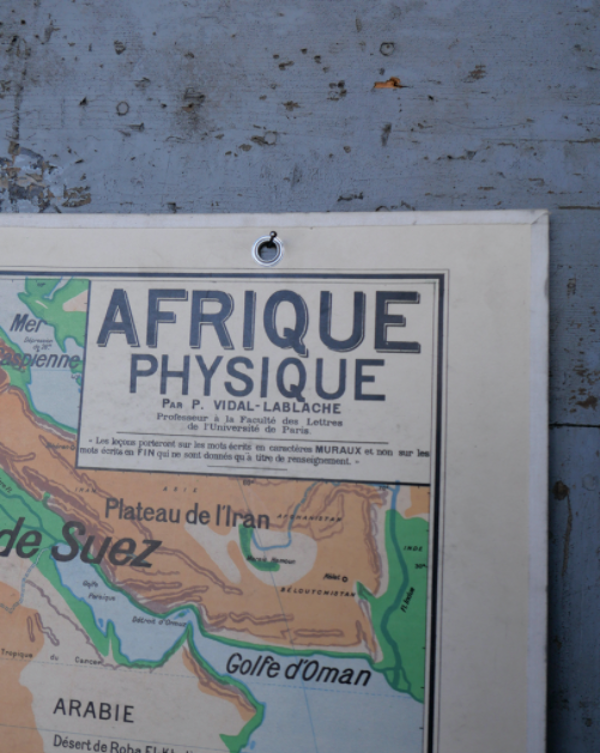 Affiche scolaire Afrique physique n°16