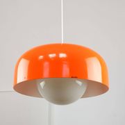 Big Space Age Pendant from Guzzini in Orange, 1970s