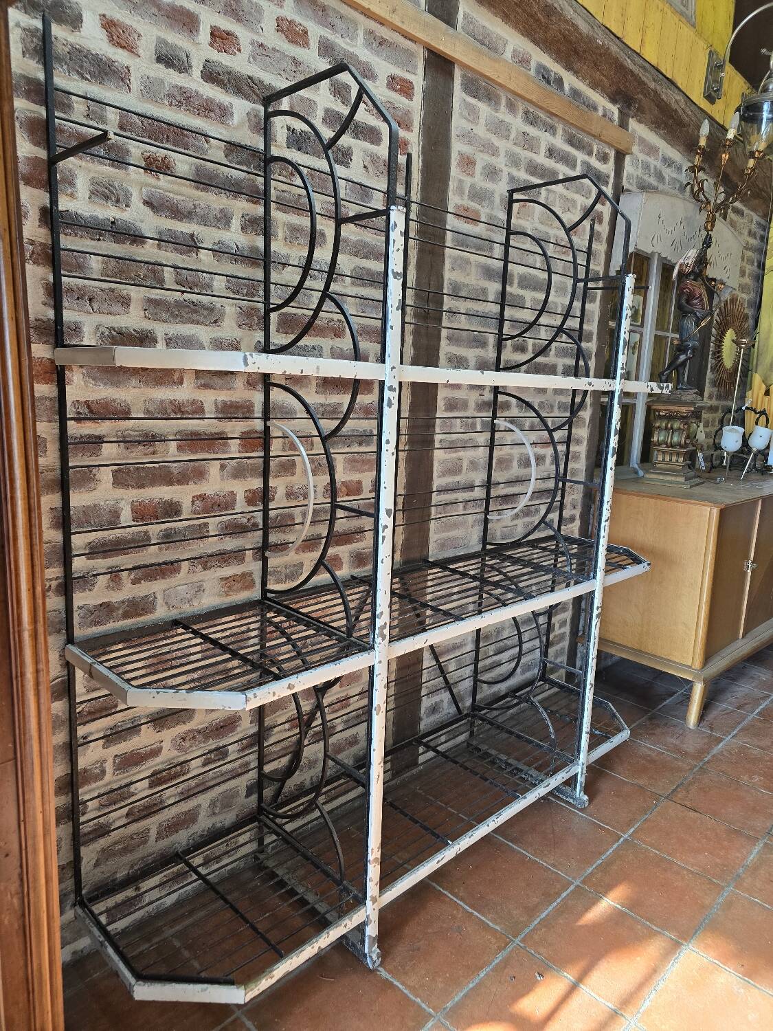 Art Deco Iron Bakery Shelf