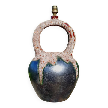 LAMP BASE CERAMIC GLAZE FAT LAVA