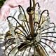 Magnificent Cascade Chandelier in Brass & Crystal Glass 1970s Vintage
