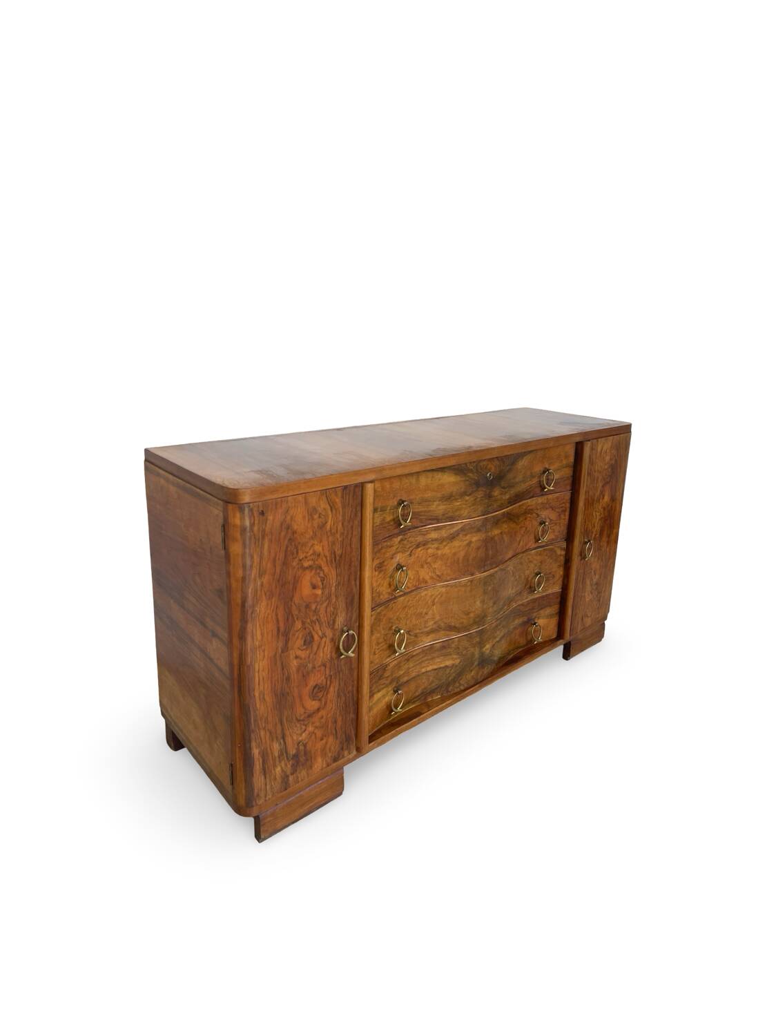 Italian Art deco walnut sideboard