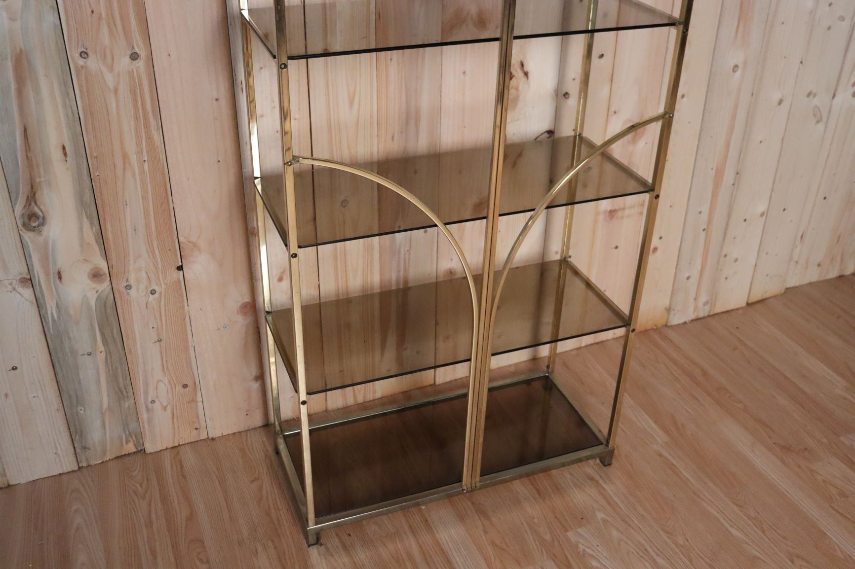 Gold metal shelf