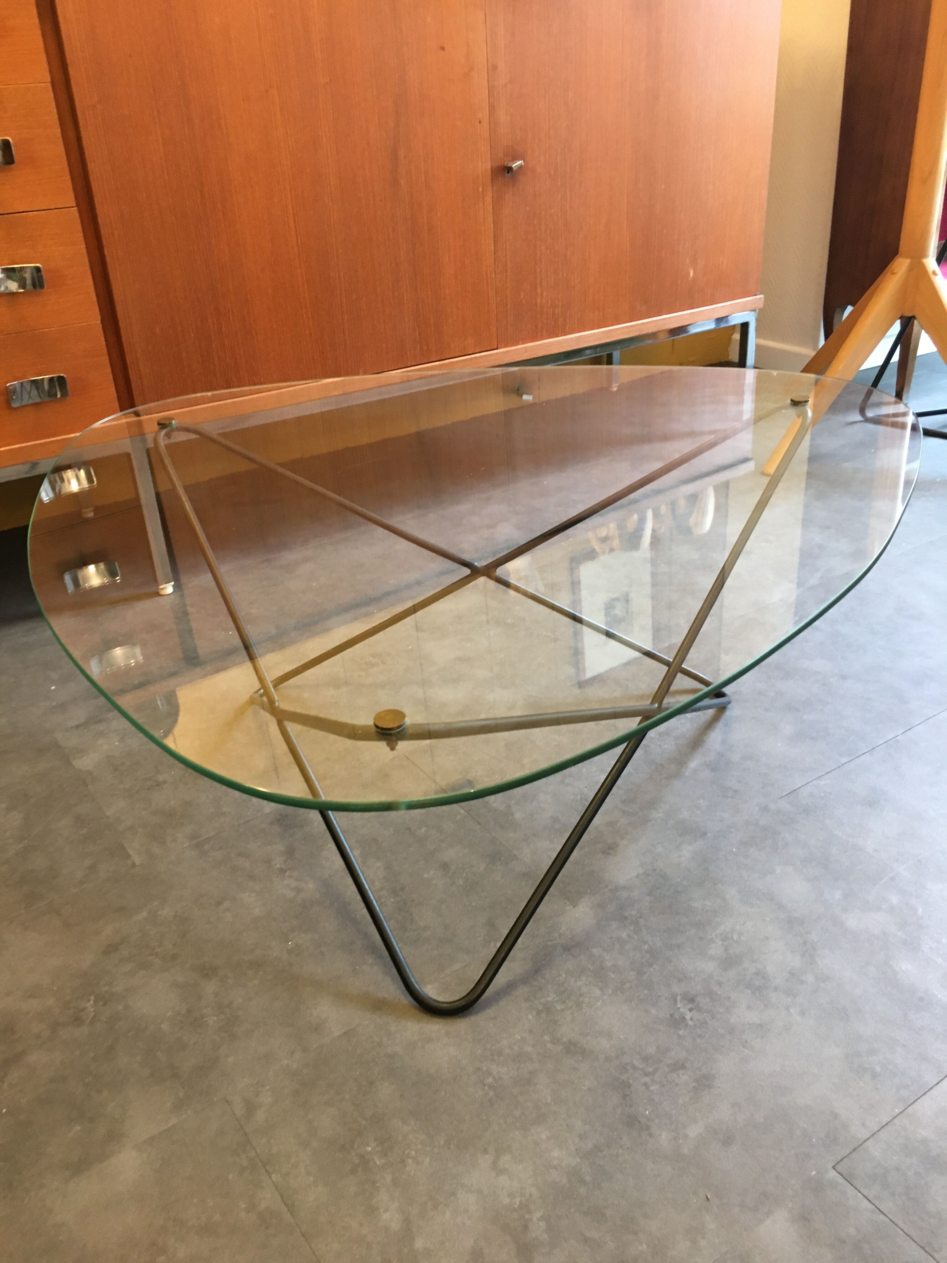 Table basse Jasmin, de F.Lasbleiz, Airborne, circa 1950