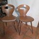 Paire de chaises bistrot "Fourmi" Baumann – Vintage 1960