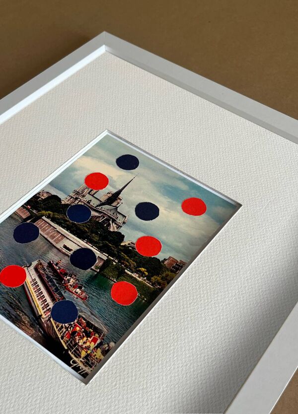 Paris Paris - Collage sur carte postale