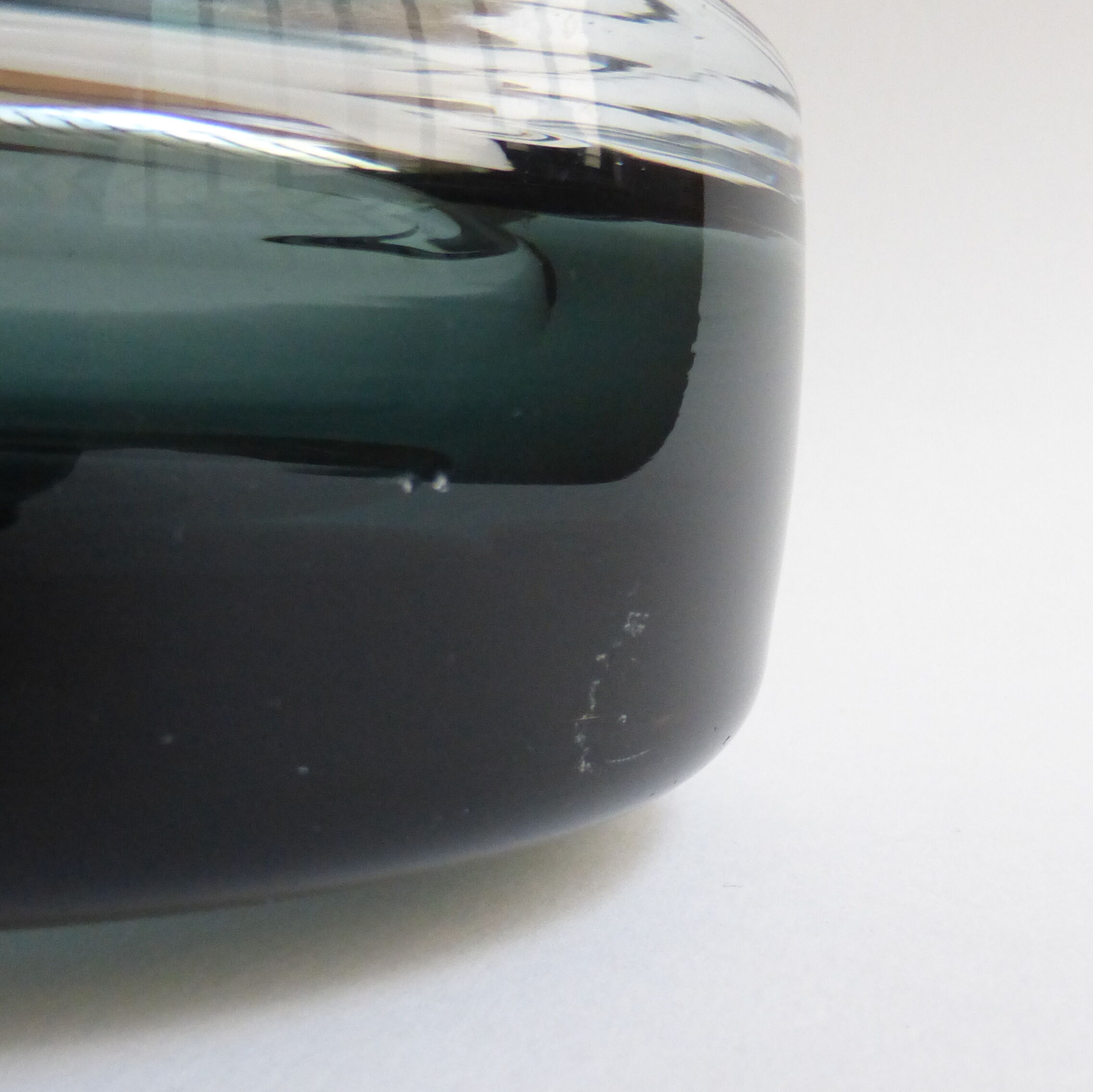 Scandinavian double-layered glass ashtray Per Lütken, 1960's
