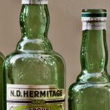 Lot of 4 old bottles "L'Hermitage" water of Saint Genis Laval (Dept 69)