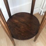 Wooden round side table
